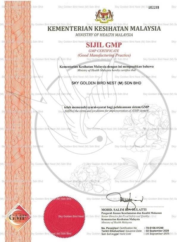 golden bird nest GMP (MOH)